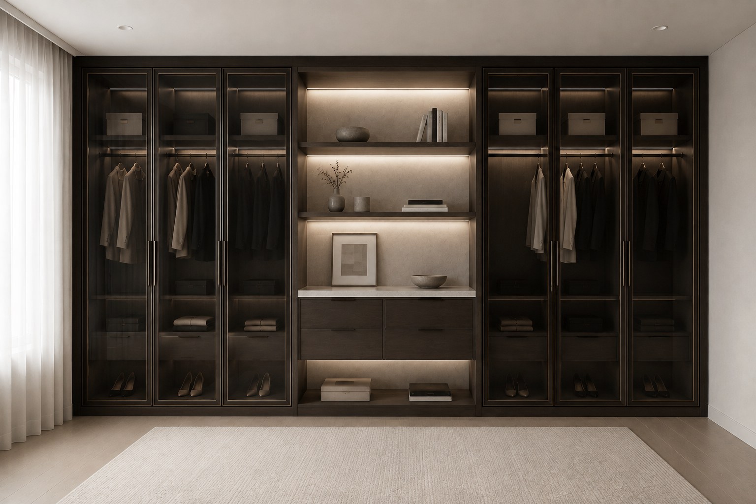 Tempus Modern closet detail
