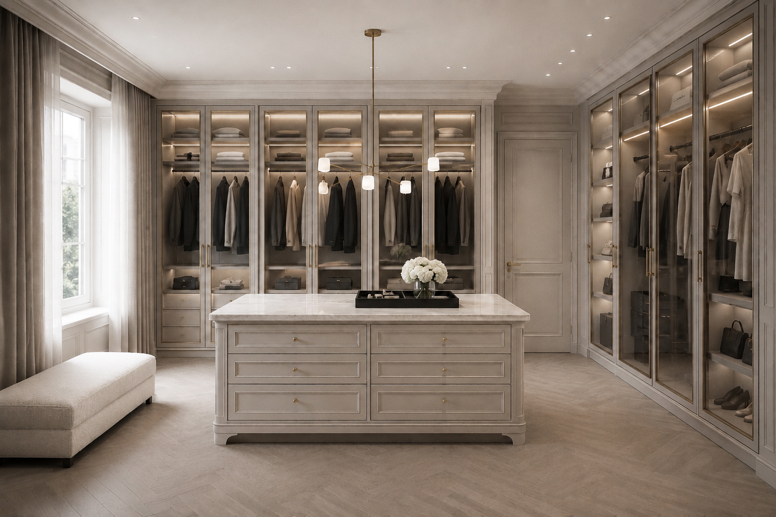 Canova Classico walk-in closet — Tempus collection