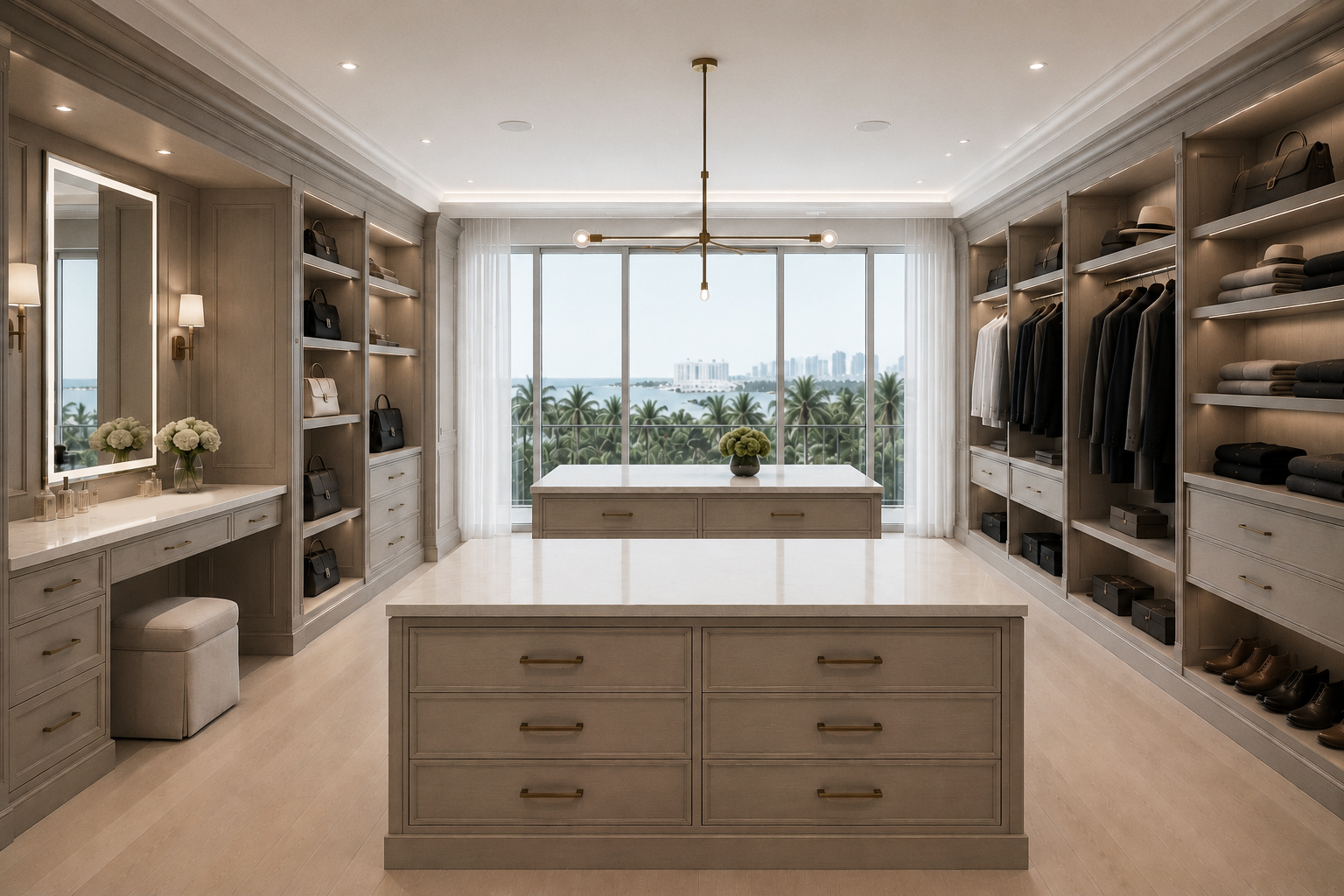 Tempus walk-in closet detail